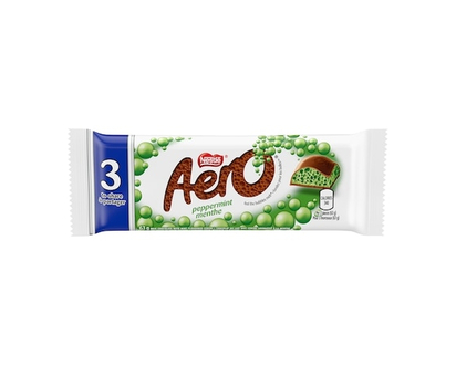 Nestlé Aero Menthe format méga, 1 emballage de 3 barres - 63.0 G