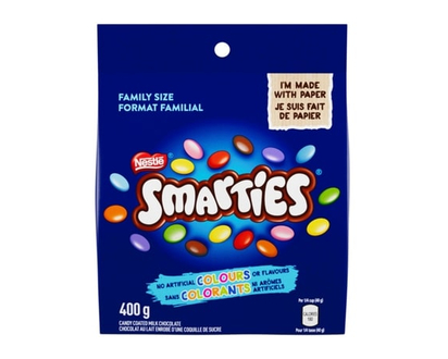 Nestle Smarties Candy Coated Milk Chocolate Family Pouch - 400 G