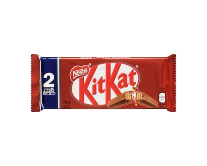 Nestlé KitKat Mega Size, Two 4-finger Wafer Bars, Milk Chocolate - 73.0 G