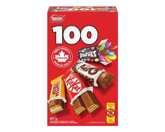 Nestlé KITKAT, AERO, SMARTIES, COFFEE CRISP Mini Bars & Candies - 977.0 G
