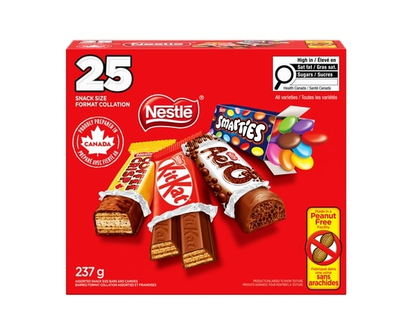 Nestlé KITKAT, AERO, SMARTIES, COFFEE CRISP Mini Bars & Candies - 237.0 G