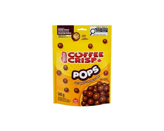 Coffee Crisp POPS, Bite-sized Candy, Prepared in Canada - 140.0 G