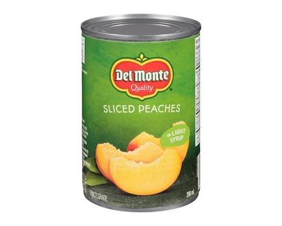 Del Monte Sliced Peaches In Light Syrup - 398.0 ML