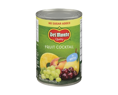 Del Monte Fruit Cocktail, Water Packed No Sugar Added - 398.0 ML