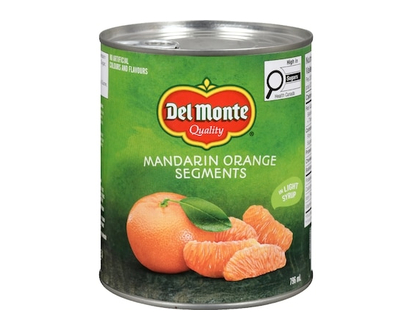 Del Monte Mandarin Orange Segments In Light Syrup - 796.0 ML