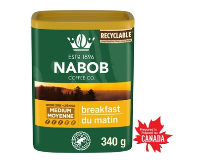 Nabob Ground Coffee Breakfast Blend Medium Roast - 340 G