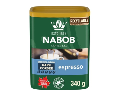 Nabob Café moulu espresso torréfaction corsée - 340 G