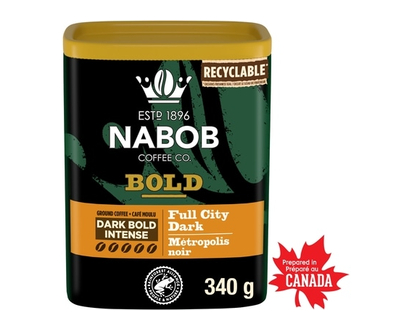 Nabob Café moulu métropolis noir torréfaction intense - 340 G