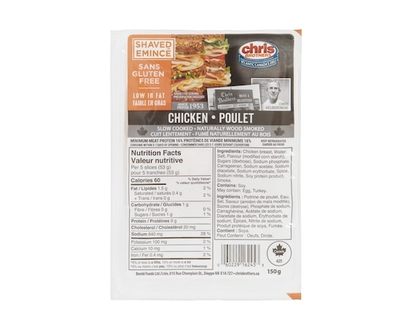 Chris Brothers Shaved Chicken Breast - 150.0 G