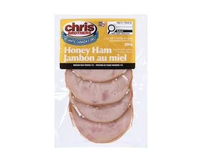 Chris Brothers Smoked Boneless Honey Ham Low Fat - 300.0 G