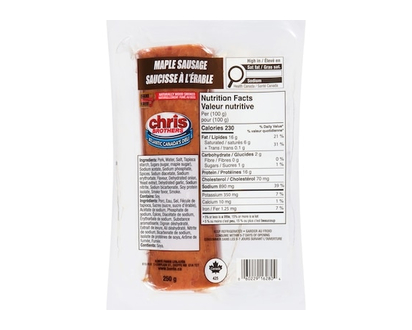 Chris Brothers Maple Sausage - 250.0 G