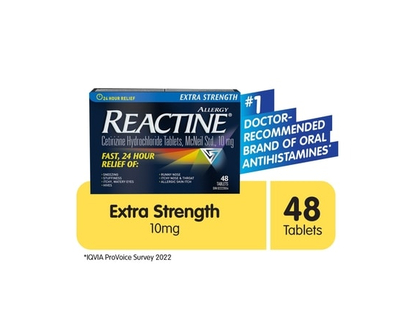 Reactine Tablets Extra Strength 10 mg - 48.0 EA