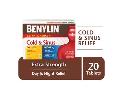 Benylin Cold & Sinus Day/Night 24-Hour Convenience - 20.0 EA