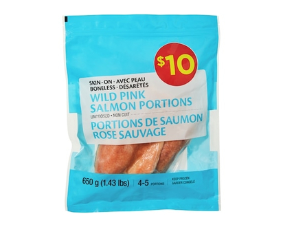 Other Control Brand-Div Skin-On Boneless Wild Pink Salmon Portions - 650.0 G