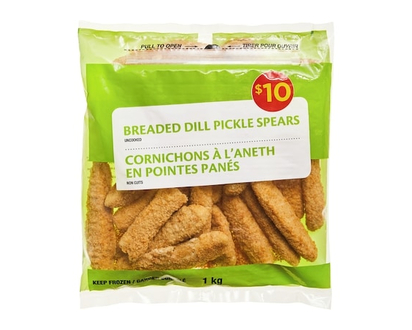 Breaded Dill Pickle Spears, Uncooked - 1.0 KG