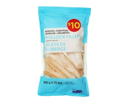 Other Control Brand-Div Skinless Boneless Pollock Fillets - 800.0 G