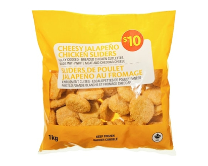 Other Control Brand-Div Cheesy Jalapeno Chicken Sliders - 1000 G