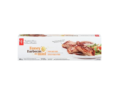 President's Choice Smokin' Honey Fully Cooked Pork Back Ribs - 500.0 G