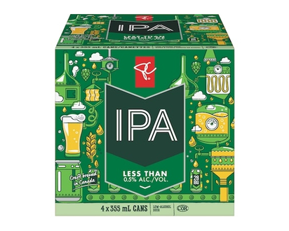le Choix du Président Bière à faible teneur en alcool, IPA (moins de 0,5 Alc./Vol.) - 355.0 ML