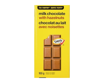 No Name Milk Chocolate with Hazelnuts Bar - 100.0 G