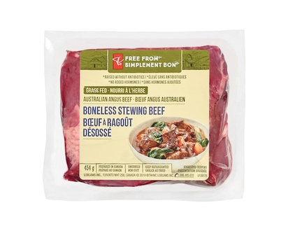 President's Choice Free From Boneless Stewing Beef - 454.0 G