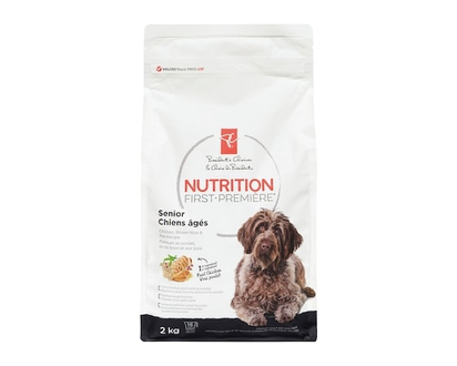 le Choix du Président Nourriture pour chiens âgés Nutrition première, poulet, riz brun et pois - 2.0 KG