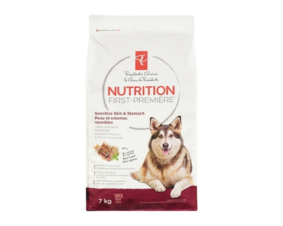 President's Choice Nutrition First Sensitive Skin & Stomach Dog Food, Lamb, Oatmeal & Pea - 7.0 KG