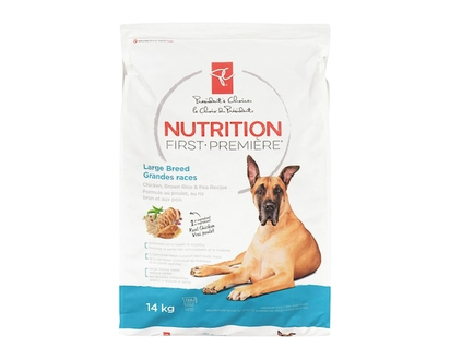 President's Choice Nutrition First Dog Food for Large Breed, Chicken, Brown Rice & Pea - 14.0 KG