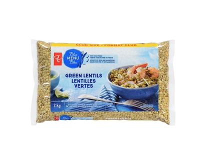PC Menu Bleu Lentilles vertes format club - 2.0 KG