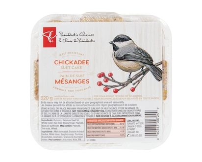 President's Choice Chickadee Melt-Resistant Suet Cake - 320.0 G
