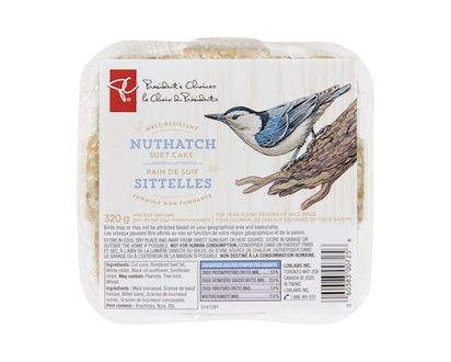 President's Choice Melt-Resistant Nuthatch Wild Bird Suet Cake - 320.0 G