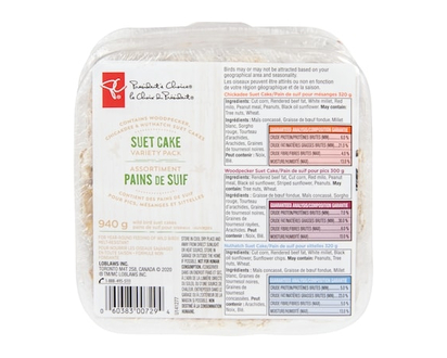 President's Choice Wild Bird Suet Cakes Variety Pack - 940.0 G