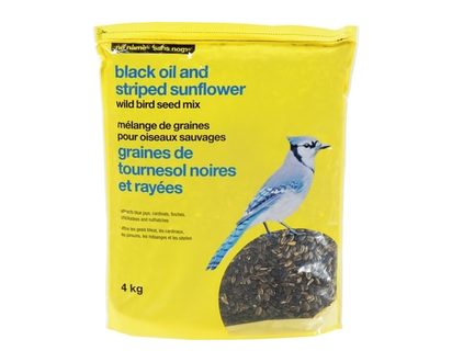 No Name Black Oil & Striped Sunflower Wild Bird Seed Mix - 4.0 KG