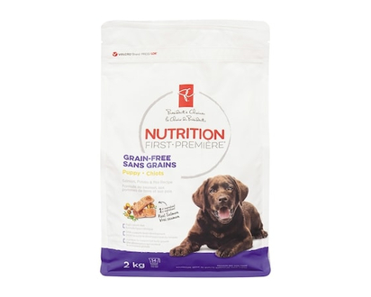 President's Choice Dog Food, Nutrition First Grain Free Puppy Food, Salmon, Potato & Pea - 2.0 KG