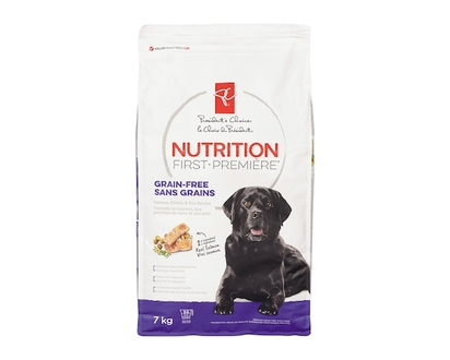 President's Choice Nutrition First Grain Free Dog Food, Salmon, Potato & Pea - 7.0 KG