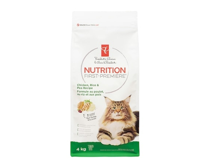 President's Choice Nutrition First Cat Food, Chicken, Rice & Pea Recipe - 4.0 KG