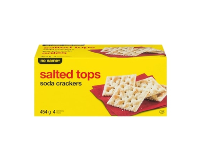 No Name Salted Tops Soda Crackers - 454.0 G