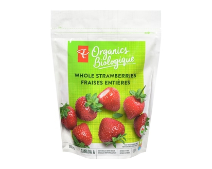 PC Organics Whole Strawberries - 600.0 G