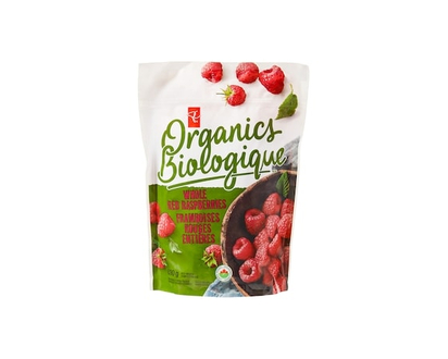 PC Organics Organic Whole Red Raspberries - 600.0 G