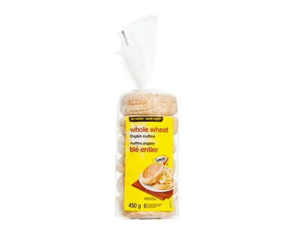 No Name Whole Wheat English Muffins - 450.0 G