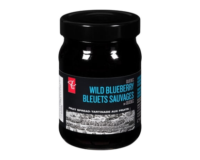 PC Black Label Fruit Spread, Quebec Wild Blueberry - 370.0 ML