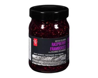 PC Black Label Fruit Spread, British Columbia Raspberry - 370.0 ML