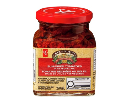 PC Splendido Tomates séchées au soleil dans de l’huile assaisonnée Splendido - 270.0 ML