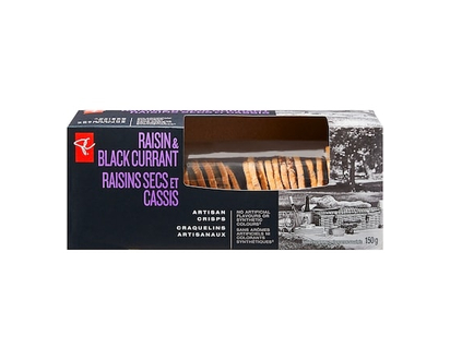 PC Black Label Raisin and Black Currant Artisan Crisps - 150.0 G