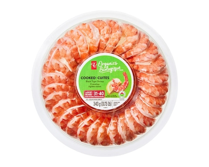 Crevettes tigrées noires cuites grosses - 340.0 G