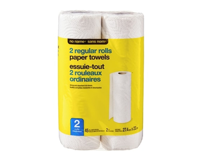 No Name Regular Rolls Paper Towels 2 Pack - 2.0 EA