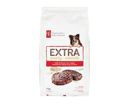 le Choix du Président Extra Viande nourriture sèche pour chiens adultes, recette au boeuf et riz brun - 7.0 KG