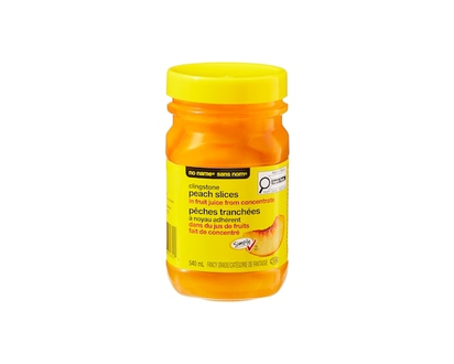 No Name Peach Slices in Fruit Juice From Concentrate - 540.0 ML