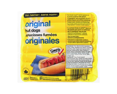 Sans Nom Saucisses fumées originales - 450.0 G