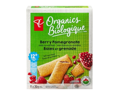 PC Organics Berry Pomegranate Mini Cereal Bars - 160.0 G